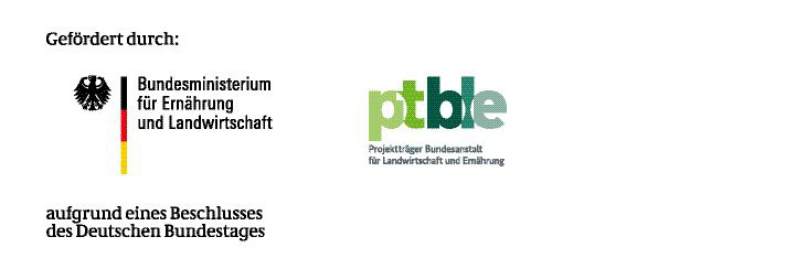 Zwei Logos: BMEL und ptBLE
