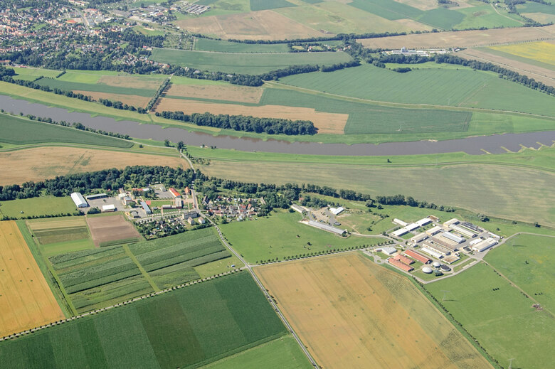 Luftbild Lehr- und Versuchsgut Köllitsch 